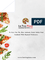 La Trio Pizza Brochure