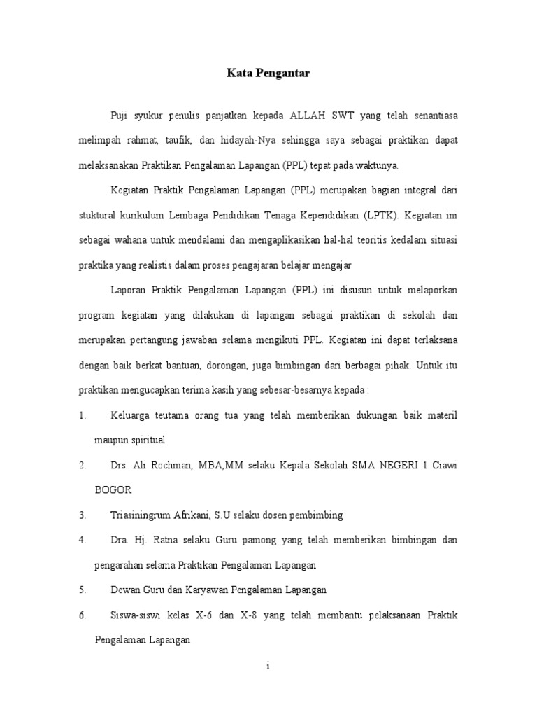 Kata Pengantar Ppl