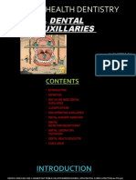 Public Health Dentistry: Dental Auxillaries