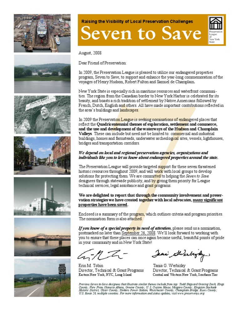 Seven to Save: Endangered NY Properties | PDF | The United States