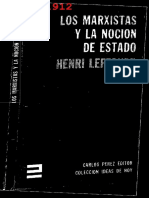 LEFEBVRE, HENRI - Los Marxistas y La Noción de Estado (OCR) (Por Ganz1912)