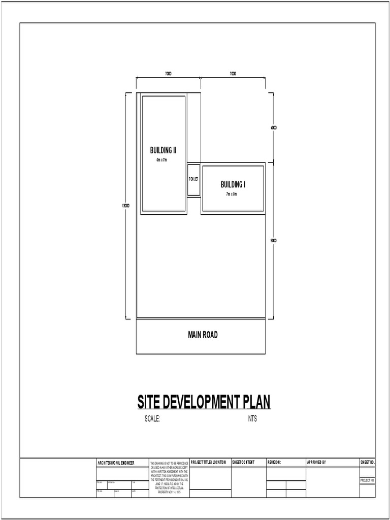 Site Development Plan: Building Ii | PDF