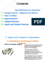 The I / O Bus Input Devices Output Devices Input and Output Devices
