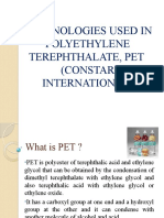 Technologies Used in PET-Constar International