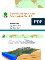 Engineering Hydrology: Discussion Ch. #1