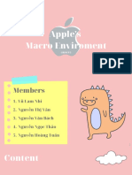 Apple's Macro Enviroment: Group 3