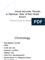 Security Threats Non State Actors