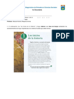 Evaluación Diagnóstica Ciencias Sociales 1ro y 4to Secundaria Prof Manuel Requena