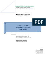 Facilitating Learner-Centered Teaching: A Modular Lesson on Educational Psychology Theories