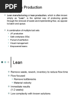 Lean Production: Lean Manufacturing or Lean Production, Which Is Often Known