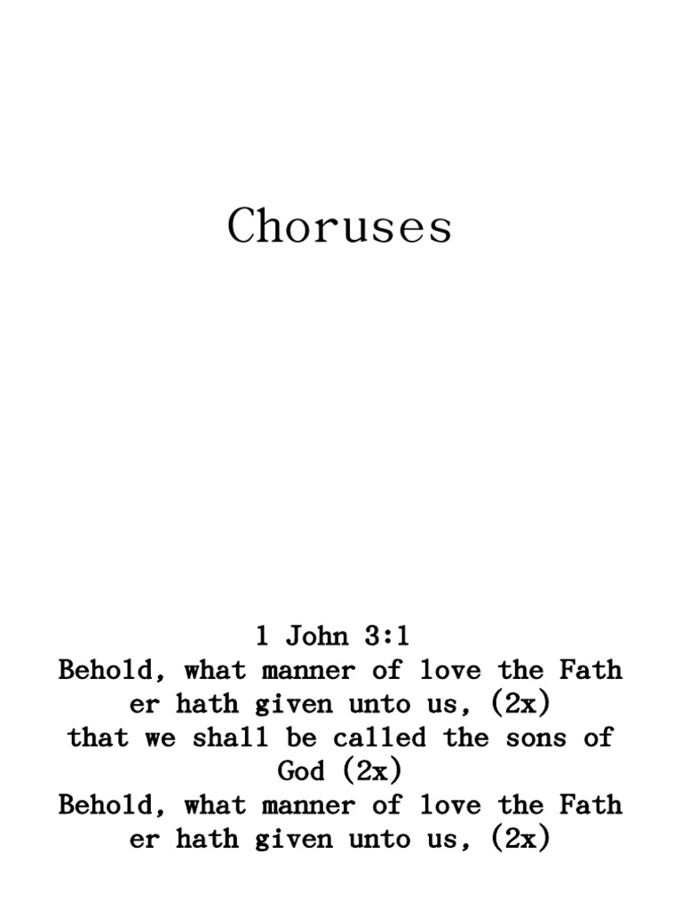 Choruses WPS Office | PDF | Language Arts & Discipline | Foreign ...