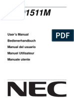 My LCD Monitor Userguide Lcd1511m Alllang