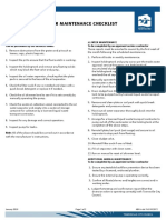 Oil/water Separator Maintenance Checklist: Weekly Maintenance 12 Week Maintenance