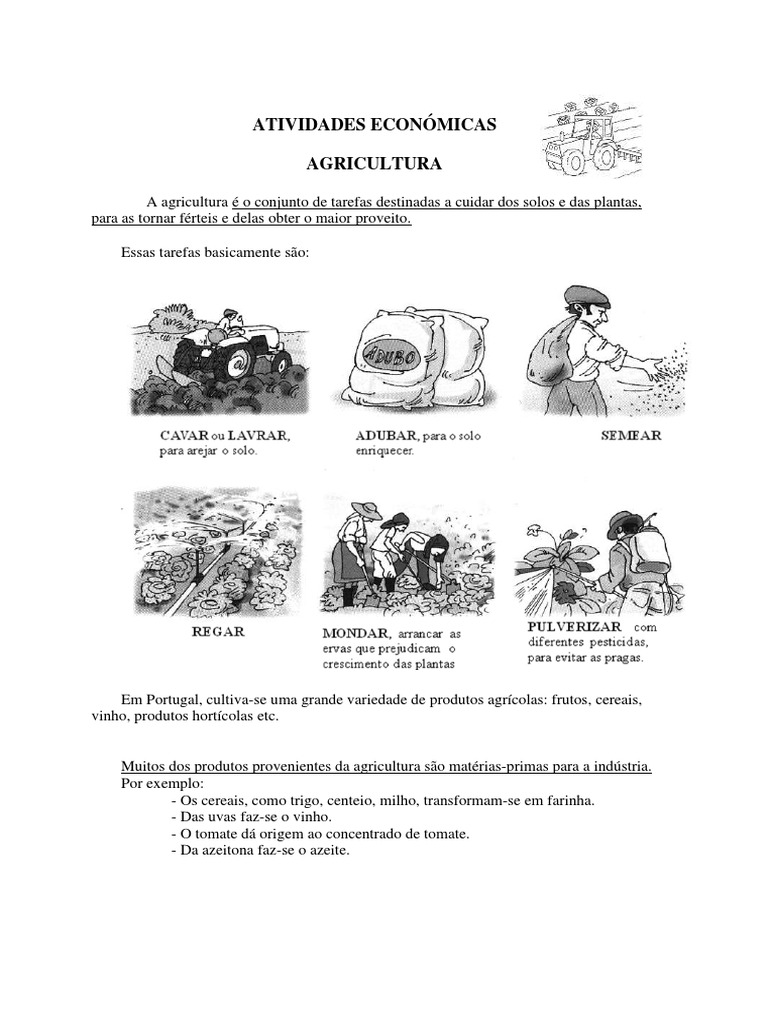 Atividades Económicas AGRICULTURA + PECUÁRIA | PDF | Gado | Agricultura