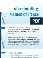 Understanding Values of Peace