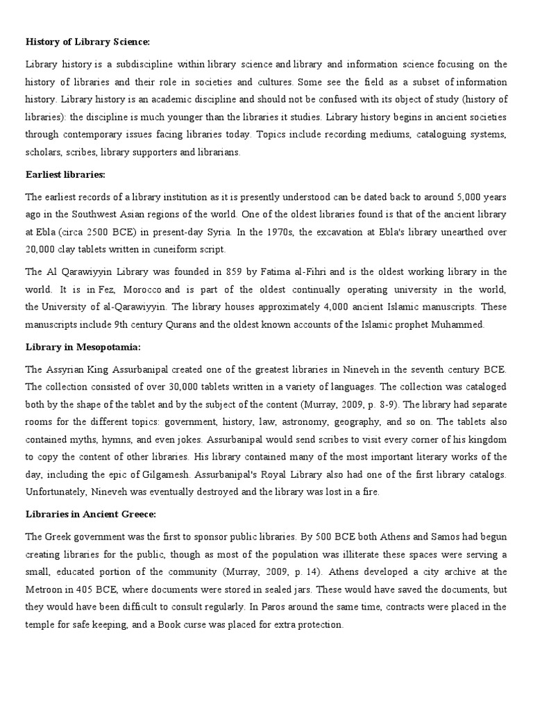 Library Science And Information Science 1 Pdf Information Science