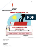 Learning Packet #3: Practical Research 1 Research 92