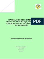 Manual de Procedimentos Gerais de SST No Local de Trabalho e Formação