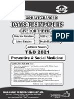 T&D 2021 - QUES.: Preventive & Social Medicine