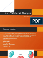 Unit-9 Material Changes: Teacher Moses/IIP