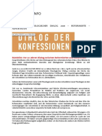 DIALOG DER KONFESSIONEN: Rückblick: Vor 20 Jahren Dialog Zwischen Reformierten Und Adventisten