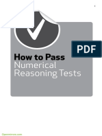How To Pass: Numerical Reasoning Tests