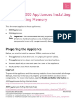 3000 and 5000 Appliances Installing and Removing Memory: Preparing The Appliance