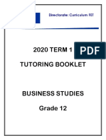 2020 GR 12 Term 1 BSTD Tutoring Booklet - Eng - Final