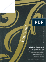 Foucault, Michel. Tecnologías Del Yo