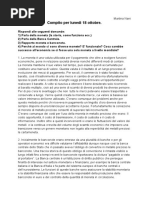 Compito per lunedì 18 ottobre