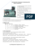 JZBFJZBS Series Semi Hermetic Compressor Condensing Units (Bitzer Compressor)