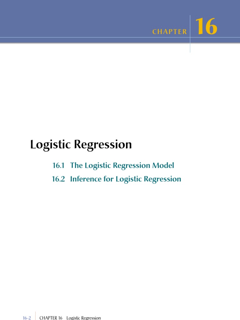 Logistic Regression | PDF | Logistic Regression | Regression Analysis