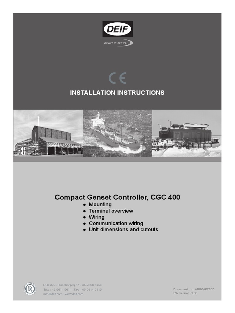CGC 400 Installation Instructions 4189340785 Uk | PDF | Relay ...