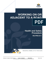 Working On or Adjacent To A Road: Health and Safety Procedure