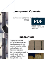 Transparent Concrete: Advanced Concrete Technology-CE544