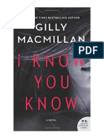 I Know You Know by Gilly Macmillan
