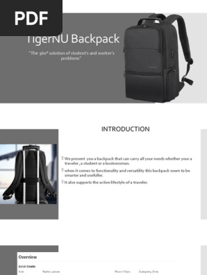TigerNU Backpack