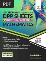 Mathematics JEE Main Chapter Wise DPP