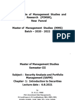 Pillai Institute of Management Studies and Research (PIMSR), New Panvel Master of Management Studies (MMS) Batch - 2020 - 2022