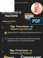 Aralin 8 Mga Pamantayan Sa Pagkonsumo