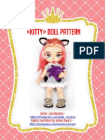 KITTY Doll Pattern: Author Julia Myazina - English Translation by Serena Swartz