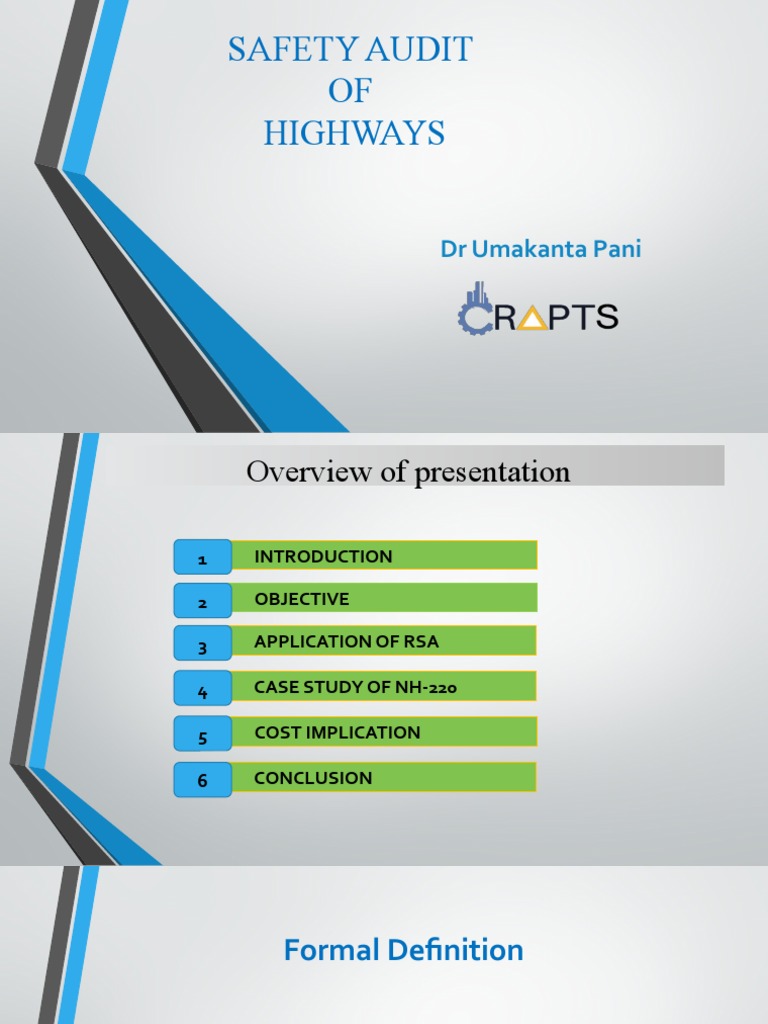 Road Safety Audit Overview and Case Study | PDF | Road | Road Traffic ...