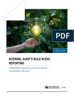 White Paper Internal Audits Role in ESG Reporting