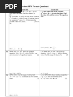 Quadratic Equations