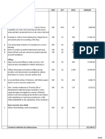 Bills of Quantities for Standard Residen