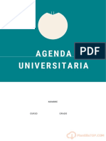 Agenda Universitaria de Objetivos para Imprimir