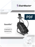 StairMaster Stepmill Gauntlet Owners Manual