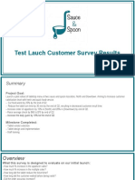 Test Lauch Customer Survey Results