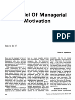 A Model of Managerial Motivation