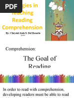 Strategies in Teaching Reading Comprehension: By: Chrystel Jade S. Del Rosario